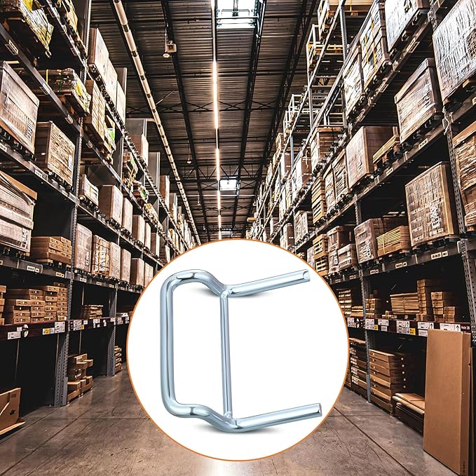 10 Pack Pallet Rack Clip Universal Pallet Racking Beam Locking Horseshoe Safety Clips for Teardrop Upright Frame Columns Engagement for Warehouse Storage Safety