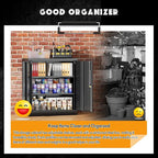 Greenvelly Metal Garage Storage Cabinet, Black 36" Locking File Cabinet with 2 Doors and Adjustable Shelves for Home Office,School