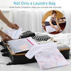 2 Pack XXL Durable Honeycomb Mesh Laundry Bags for Delicates with AUTO-Lock Zipper, Lingerie Bags for Washing Delicates, Laundry Bags Mesh Wash Bags for Bed Sheet,Bed cover,Blanket,Curtain, Sweater