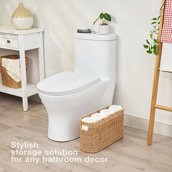 Rattan Toilet Paper Storage Basket