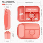 Bento Box Adult Lunch Box Kids,Lunch Containers for Adults/Kids/Toddler,5 Compartments Bento Lunch Box with Sauce Vontainers,Microwave & Dishwasher & Freezer Safe,BPA-Free(Pink)