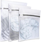 Mesh Laundry Bags for Delicates(Honeycomb), 3 Pcs Laundry Bags Mesh Wash Bags in 3 Sizes(1 Large, 1 Medium, 1 Small), Lingerie Bags for Washing Delicates, Garment Bag for Washing Machine