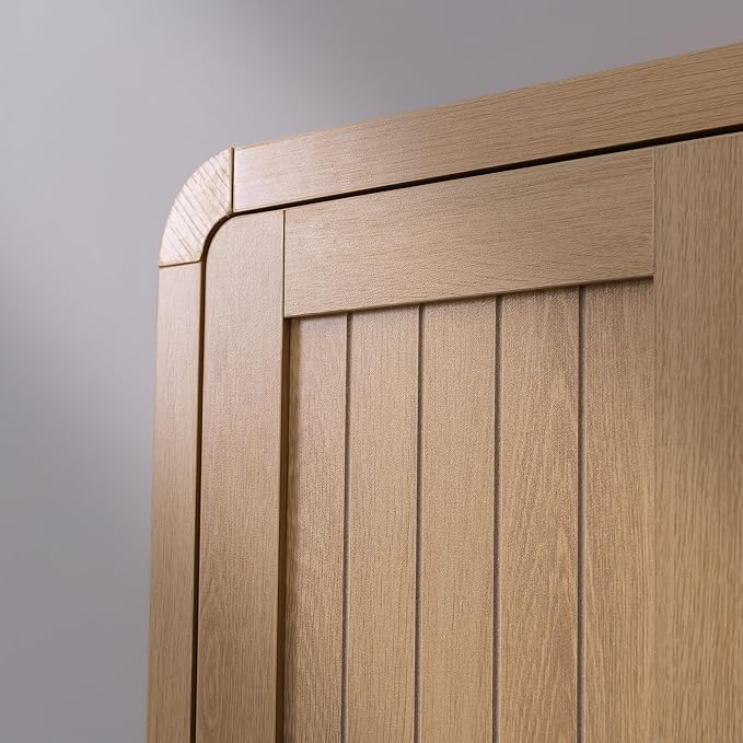 Premium Bathroom Wall Cabinet, Engineered Wood Medicine Cabinet with Soft-Close Doors & Child-Safe Rounded Edges, Modern Farmhouse Storage Organizer for Laundry, Kitchen
