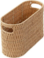 Paper Rope Basket for Toilet Paper Storage,Hand-Woven Wicker Basket for Bathroom,Living Room,Cute Woven Basket Both Organizer&Decor,Neutral