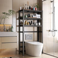 Over The Toilet Storage Shelves 5-Tier Above Over Toilet Storage Shelf Metal Shelving Adjustable Bathroom Organizers and Storage for Living Room, Laundry Room, Balcony, Kitchen, 72"H×35.4"W×13.8"D