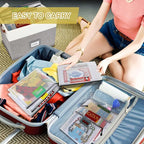 Board Game Organizer with 12pcs Zipper Bags and Writable Stickers, Storage with Lid for Office Supplies, Puzzles, Video Game, Craft Products
