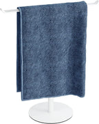 Towel Rack T-Shape Hand Towel Holder for Bathroom, Headband Holder Organizer and Bathroom Towel Racks,Kitchen Towel Rack White Hand Towel Holder