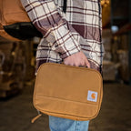 Carhartt Insulated Lunch Cooler For Men and Women, Fully Insulated Lunch Pale for Everyday Use, 4 Can (Brown)