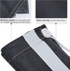 HOMEST XL Nylon Laundry Bag with Strap, Large Dirty Garments Organizer, Easy Fit a Hamper or Clothing Basket, Can Carry Up to 4 Loads of Clothes, Black