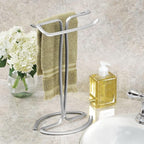 iDesign T-Shape Countertop Hand Towel Holder - Set of 2 - Chrome