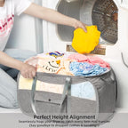 1-Second Storage Washer-Side Magnetic Pop-Up Laundry Hamper New User Safety Lock Prevents Accidental Opening Reinforced U-Handle Holds 33lbs 1.5Loads Folds to 0.78in Ultra Slim