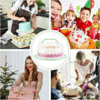 Cake Carrier with Lid and Handle, Cake Containers Cake Holder for 10 inch Cake with 2 Handles Cupcake Carrier - Plastic Cover Two Sided Base for Transport Pie Nuts Fruit Perfect Gifts，BPA-Free