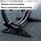 Bike Stand Floor Rack, Universal Adjustable Bicycle Parking Stand for Home/Garage/Garden, Mountain, Road, MTB, E-Bike, Scooter, 30-80mm Wide Bicycle Tires (Black)