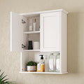 Medicine Cabinet, Over The Toilet Storage Cabinet, 24x30 Inch Bathroom Wall Storage Cabinet with 2 Door & Adjustable Shelves, Bathroom Cabinet Wall Mounted, for Laundry Room, Kitchen