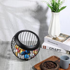 Large Capacity Coffee Pod Holders Basket, Metal Espresso Pod Holder, Coffee Bar Organizer for Counter, Kcup Storage Bar Accessories (Black)