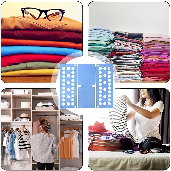 Shirt Folding Board, T Shirt Clothes Folder Board Laundry Sorter Helper Liner - Shirts Folding Boards Laundry Organizer Easy and Fast for Kid and Adult - Foldable Tool for Home Storage