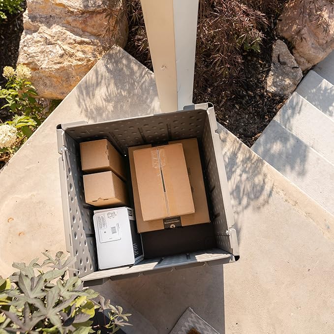 LIFETIME Outdoor Storage Cube Deck Box for Package Delivery, Patio Furniture Cushions, Garden Tools, Pool Accessories, 25 Gallon