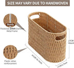 Paper Rope Basket for Toilet Paper Storage,Hand-Woven Wicker Basket for Bathroom,Living Room,Cute Woven Basket Both Organizer&Decor,Neutral