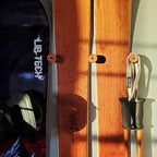 Grassracks Nubbins - Bamboo Flush Ski Wall Mount & Snowboard Wall Mount - Ski Rack & Snowboard Rack