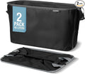 CleverMade Collapsible Laundry Basket 2 Pack – 60L (16 Gal) Foldable Clothes Hamper with Reinforced Handles, Space Saving Fabric Laundry Bin, Holds 55 lbs, Flat Folding for Home & Travel - Black