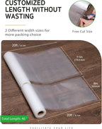 Syntus Vacuum Sealer Bags, 2 Pack 1 Roll 11" x 20' and 1 Roll 8" x 20' Commercial Grade Bag Rolls, Food Vac Bags for Storage, Meal Prep or Sous Vide
