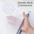 Heavy-Duty Honeycomb Mesh Laundry Bags 5-Pack (16x20 Inch) | Delicates Protector for Lingerie & Baby Clothes