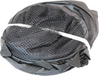 Simple Houseware Mesh Pop-Up Laundry Hamper Basket with Side Pocket, Black - 2 Pack