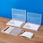 12 Pack A4 Paper Storage Boxes, 8.5 x 11 Plastic Portable Project Case for US letter Size and A4 paper, Plastic Multi-Purpose Thick Scrapbook Storage Box for Office