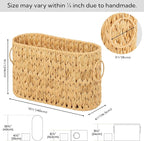 GRANNY SAYS Toilet Paper Storage, Bathroom Storage Basket, Toilet Paper Basket for 6 Mega Rolls, Toilet Paper Holder with Storage, Wicker Basket for Bathroom Accessories