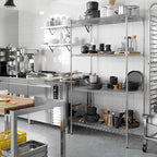 24" Deep x 42" Wide x 74" Height Wire Shelving Kit | 4-Tier | NSF Commercial Storage Rack Unit