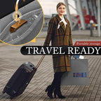 5 Pack 40-inch Suit Bag Garment Bag for Travel and Storage, Garment Bags for Hanging Clothes with Zipper and Visible Transparent Window, Gray