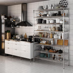 18" Deep x 54" Wide x 86" Height Wire Shelving Kit | 8-Tier | NSF Commercial Storage Rack Unit