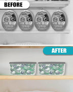 TidyFriend Laundry Pods Container with Slide Lid, 15"x8.7"x4.5", Airtight Storage Keeps Pods Fresh, Holds 9–10 lbs or 100–130 Pods, Laundry Detergent Container & Dishwasher Pod Holder (Clear & Grey)