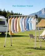 APEXCHASER Clothes Drying Rack Foldable, Stainless Steel Laundry Drying Rack Collapsible, Clothes Hanger for Sweater Baby Clothes Towel for Indoor & Outdoor, Portable Clothes Airer for Travel