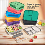 Lunch Box Kids,Bento Box Adult,Leakproof Lunch Containers for Adults/Kids/Toddler,1200ML-4 Compartments bento Lunch box with Utensil,Microwave & Dishwasher & Freezer Safe (White)