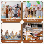 12 Pack Cupcake Boxes, Hold 12 Standard Cupcakes, Cupcake Containers with Window and Inserts, High Grade Cupcake Holder, for Birthday Holiday Party, Supplies for Cupcakes, Desserts and More