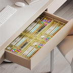 Desk Drawer Organizer Tray, Office Drawer Organizer, Desk Accessories & Workspace Organizers, Suitable for Tools, Pencils, Office Supplies Storage (Gold)