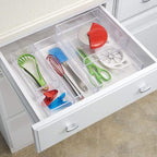 iDesign Decorative Countertop Vanity Tray Organizer for Bathroom, Bedroom, Closet, Entryway, The Clarity Collection – 8" x 8" x 2", Clear