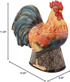 Certified International 11.25" Gilded Rooster 3-D Cookie Jar, One Size, Multicolor