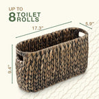 Black Toilet Paper Storage Basket