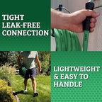 Flexzilla Colors SwivelGrip Garden Hose 5/8 in. x 50 ft., Lightweight All-Weather Water Hose, Durable and Flexible, Leak-Free Connections, Forest Green