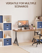 2 Pack File Storage Organizer, Document Organizer, Portable File Box with Lid, Fit for Letter/Legal File Folder Storage,Blue-Box only