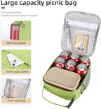 Lunch box Lunch bag for men women Insulated Lunchbox Lunch bags for Work Picnic Travel (Light green)