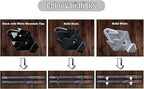 Snow Ski Wall Rack with Hooks – Extra-Wide Mounts for All Skis – Mountain Design (Black & White) – Wall-Mounted Ski Storage, Organizer & Display Decor