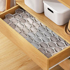 MORNITE Sock Drawer Organizer, Drawer Divider Organizer for Underwear Socks Ties Belts Assemble Honeycomb Separator Closet Cabinet DIY Desk Office 8pcs White