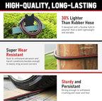 Short Garden Hose 6ft x 5/8", NON-EXPANDABLE Heavy Duty Premium Flexible Short Water Hose, No Kink, Leakproof, Lightweight Hybrid Hose with Male to Female Fittings for Household&Backyard