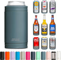 DUALIE 3 in 1 Insulated Can Cooler - 15+ Colors - Universal Size for 12 oz Cans, Slim Cans, and Bottles