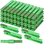 Kigeli 30 Pcs Spirit Clips Cheer Pins Cheerleader Gifts Clothes Pins for Backpacks Competition Glittered for Team Cheer Gifts Stuff Supplies Party Favors Accessories Bulk(Green,Shiny)