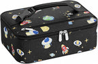 Small Lunch Box Insulated Lunch Bag for Women Men, Bento Kids Lunch Box, Compact Portable Thermal Meal Cooler Bags with Buckle Handle for Work & School, Spaceman 5L