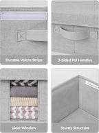 StorageWorks 2-Pack Under Bed Storage Bins with Lids, Underbed Storage Containers with Handles and Label Holder, Closet Organizer for Clothes, Blankets, Sweater